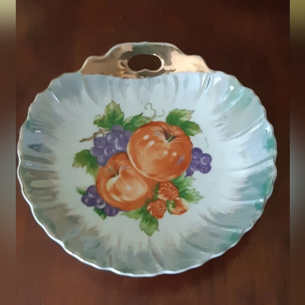Beautiful Candy dishes whit Apple and grappes design made in Japon